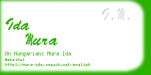 ida mura business card